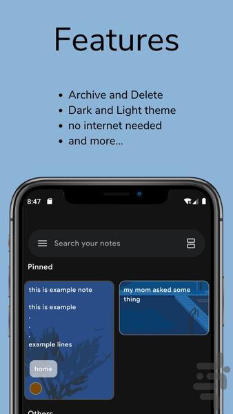 یادداشت های من | ذهن نویس - عکس برنامه موبایلی اندروید