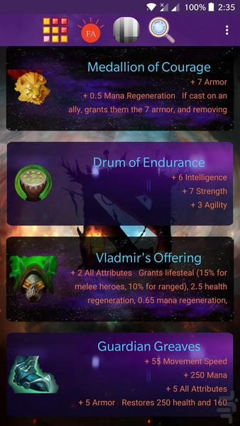 Dota ItemS - Image screenshot of android app