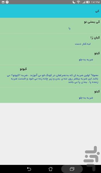 دیکشنری کنگ فو - Image screenshot of android app