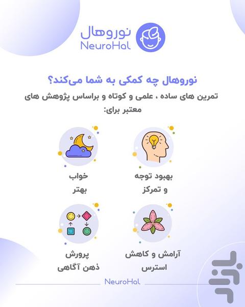 نوروهال : مدیتیشن، تمرکز و خواب بهتر - عکس برنامه موبایلی اندروید