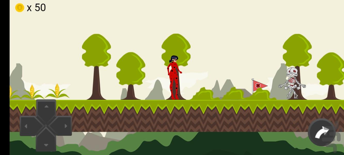 بازی دختر کفشدوزکی (مرحله ای) - Gameplay image of android game