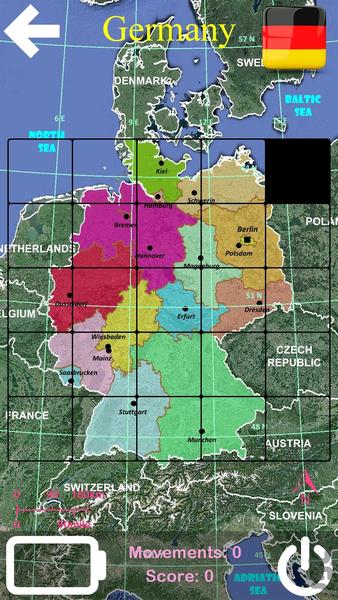 Geographic Puzzle - Gameplay image of android game