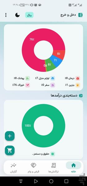 مدیریت مالی(خرج و مخارج) - عکس برنامه موبایلی اندروید