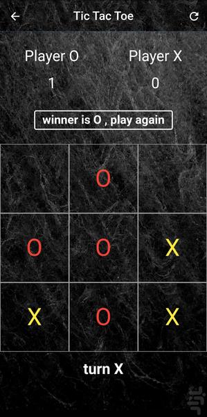 tic tac to - XO - عکس بازی موبایلی اندروید