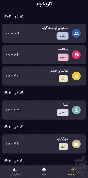 زمان نگار - Image screenshot of android app