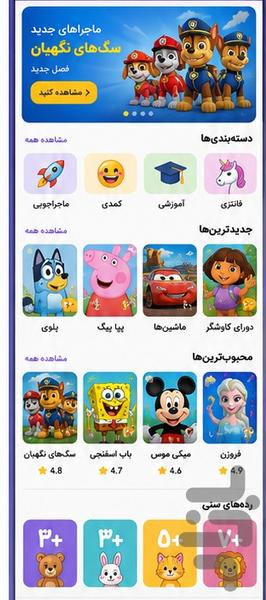 سرزمین کارتون | کارتون انگلیسی کودک - Image screenshot of android app