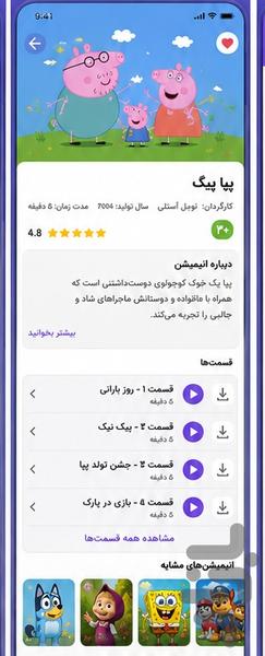 سرزمین کارتون | کارتون انگلیسی کودک - Image screenshot of android app