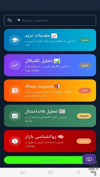 آکادمی ترید با هوش مصنوعی - Image screenshot of android app