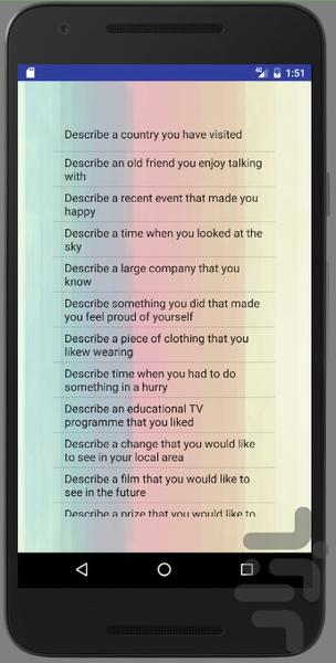 IELTS-SPEAKING - Image screenshot of android app