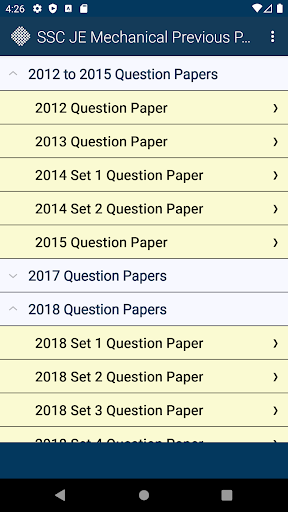 SSC JE Mechanical Previous - Image screenshot of android app