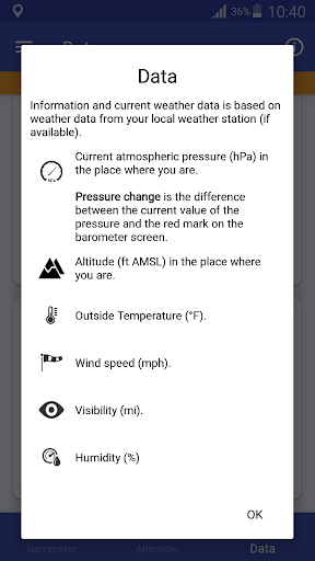 Barometer & Altimeter - Image screenshot of android app
