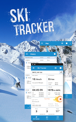 Ski Tracker - Image screenshot of android app