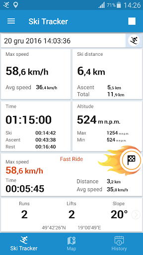 Ski Tracker - Image screenshot of android app