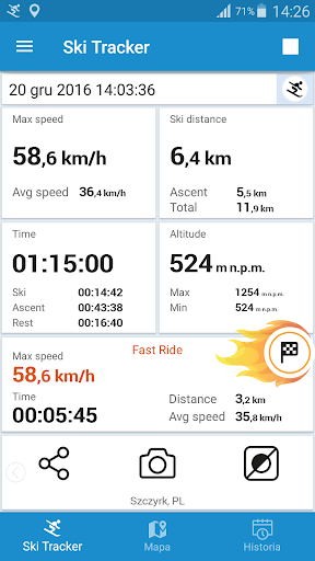 Ski Tracker - Image screenshot of android app