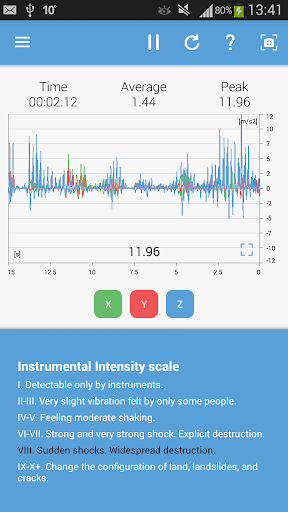 Vibration Meter - Image screenshot of android app