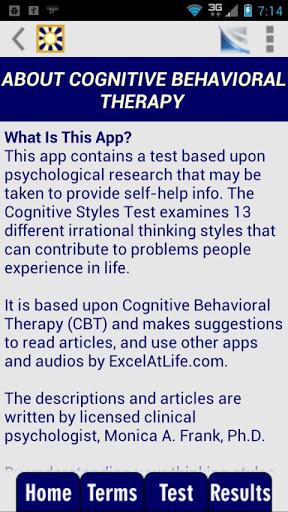 Cognitive Styles Test - Image screenshot of android app