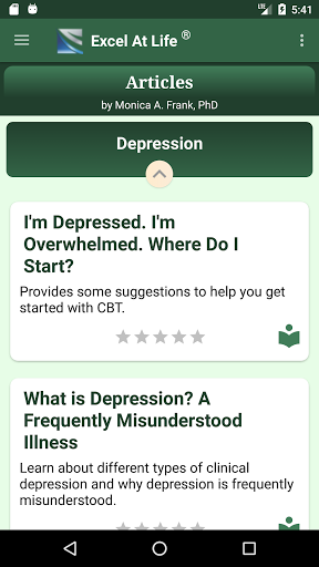 CBT Guide to Depression & Test - عکس برنامه موبایلی اندروید