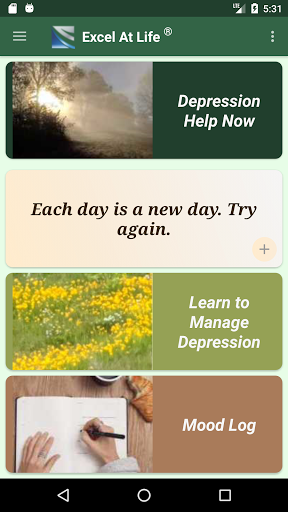 CBT Guide to Depression & Test - Image screenshot of android app