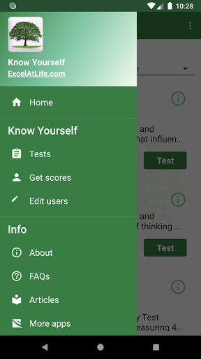 Know Yourself Personality Test - Image screenshot of android app