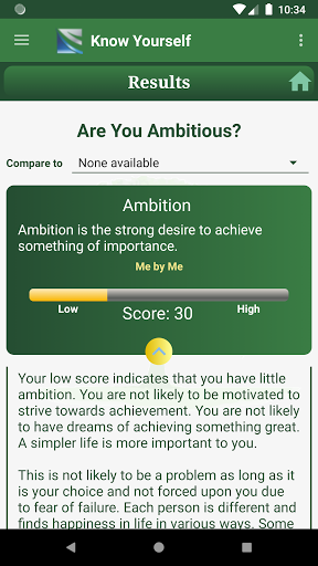 Know Yourself Personality Test - عکس برنامه موبایلی اندروید