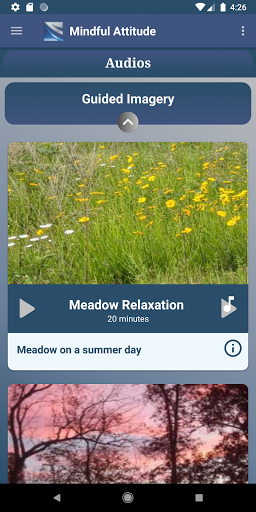 Mindful Attitude & Meditation - Image screenshot of android app