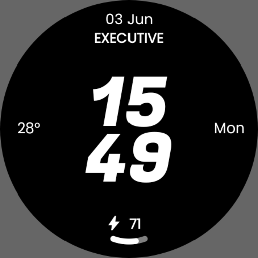 Embassy 2: Minimal Watch Face - Image screenshot of android app