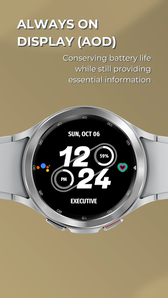 Embassy ۳: Minimal Watch Face - عکس برنامه موبایلی اندروید