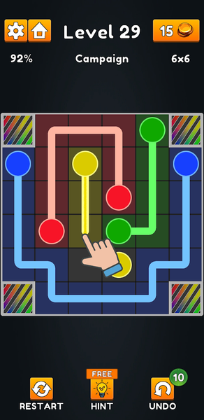 Color Connect the Dots Games - Gameplay image of android game