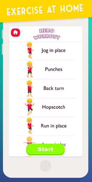 Exercise For Kids at Home - Image screenshot of android app