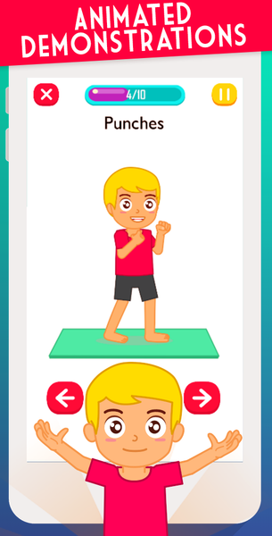 Exercise For Kids at Home - Image screenshot of android app