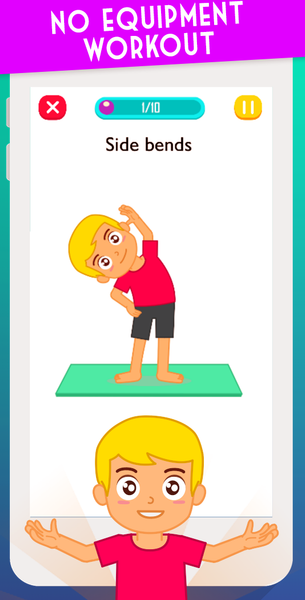 Exercise For Kids at Home - Image screenshot of android app