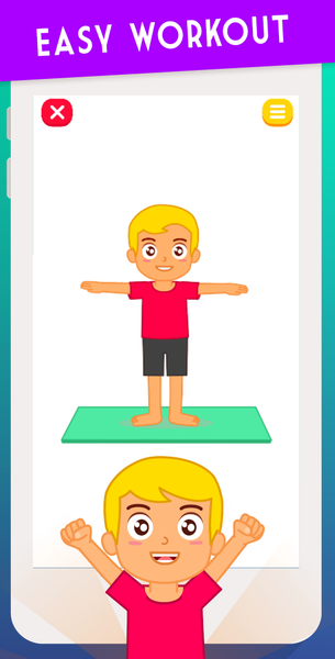 Exercise For Kids at Home - Image screenshot of android app