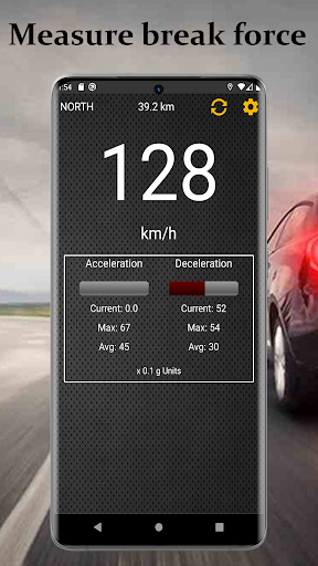 Speedometer and G-Force meter - Image screenshot of android app