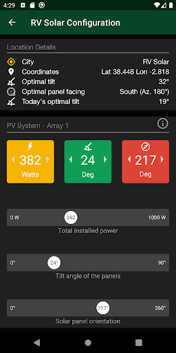 RV Solar Forecast Lite - mini - عکس برنامه موبایلی اندروید