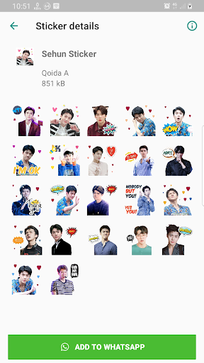 EXO WAStickerApps KPOP Idol for Whatsapp - Image screenshot of android app