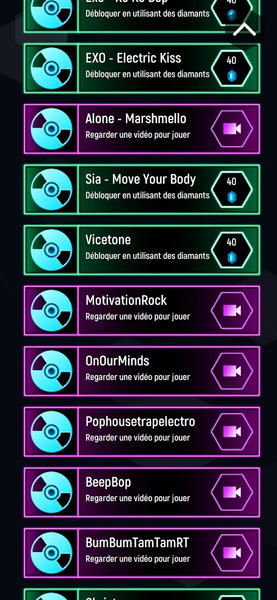 EXO Tiles Hop Ball - EDM Rush - Gameplay image of android game