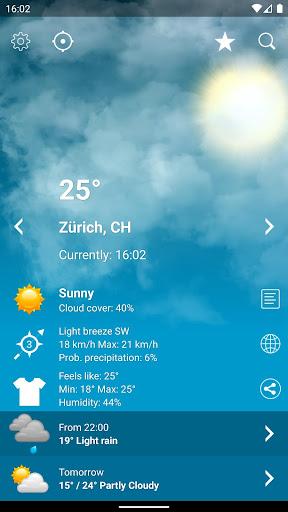 Weather Switzerland XL PRO - Image screenshot of android app