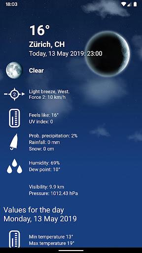 Weather Switzerland XL PRO - Image screenshot of android app