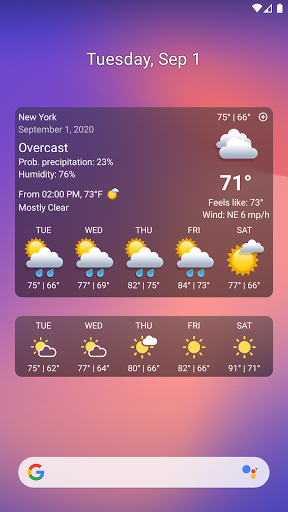 Weather XS PRO - Image screenshot of android app