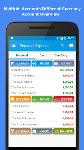 Expense Manager - مدیریت هزینه - عکس برنامه موبایلی اندروید