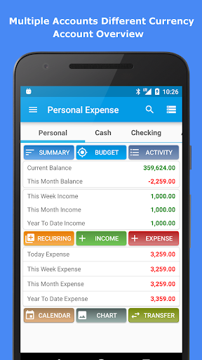 Expense Manager - عکس برنامه موبایلی اندروید