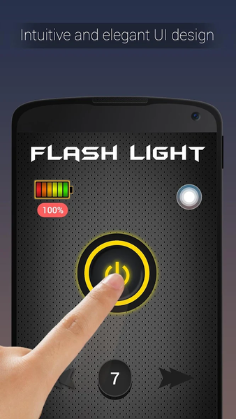 Flashlight LED HD Torch Light - Image screenshot of android app