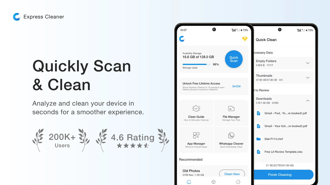 Express Clean: Phone Cleaner - Image screenshot of android app