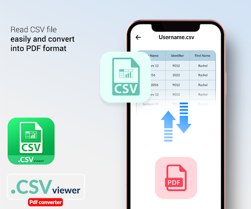 Csv To Pdf Viewer & Converter - عکس برنامه موبایلی اندروید