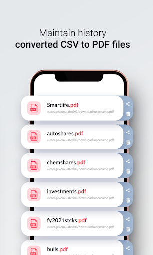 Csv To Pdf Viewer & Converter - Image screenshot of android app