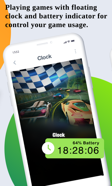Floating Clock On Screen - عکس برنامه موبایلی اندروید