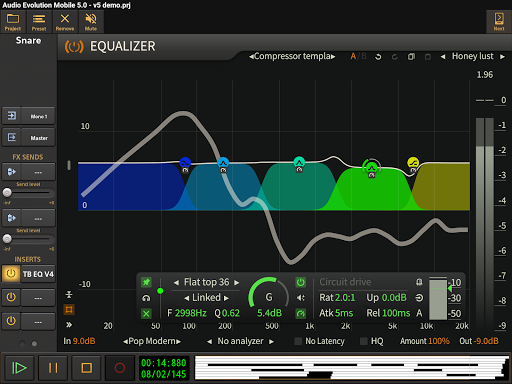 Audio Evolution Mobile TRIAL - عکس برنامه موبایلی اندروید