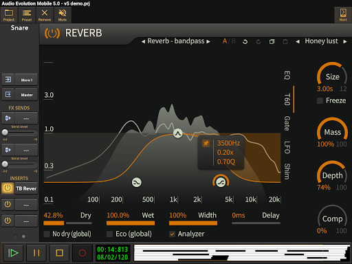 Audio Evolution Mobile TRIAL - عکس برنامه موبایلی اندروید