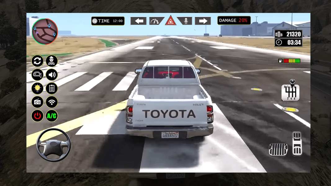 Toyota Hilux Extreme offroad - Gameplay image of android game