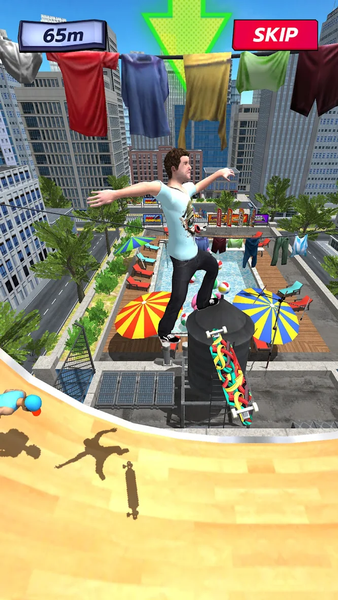 Extreme Fall Skater Simulator - Gameplay image of android game